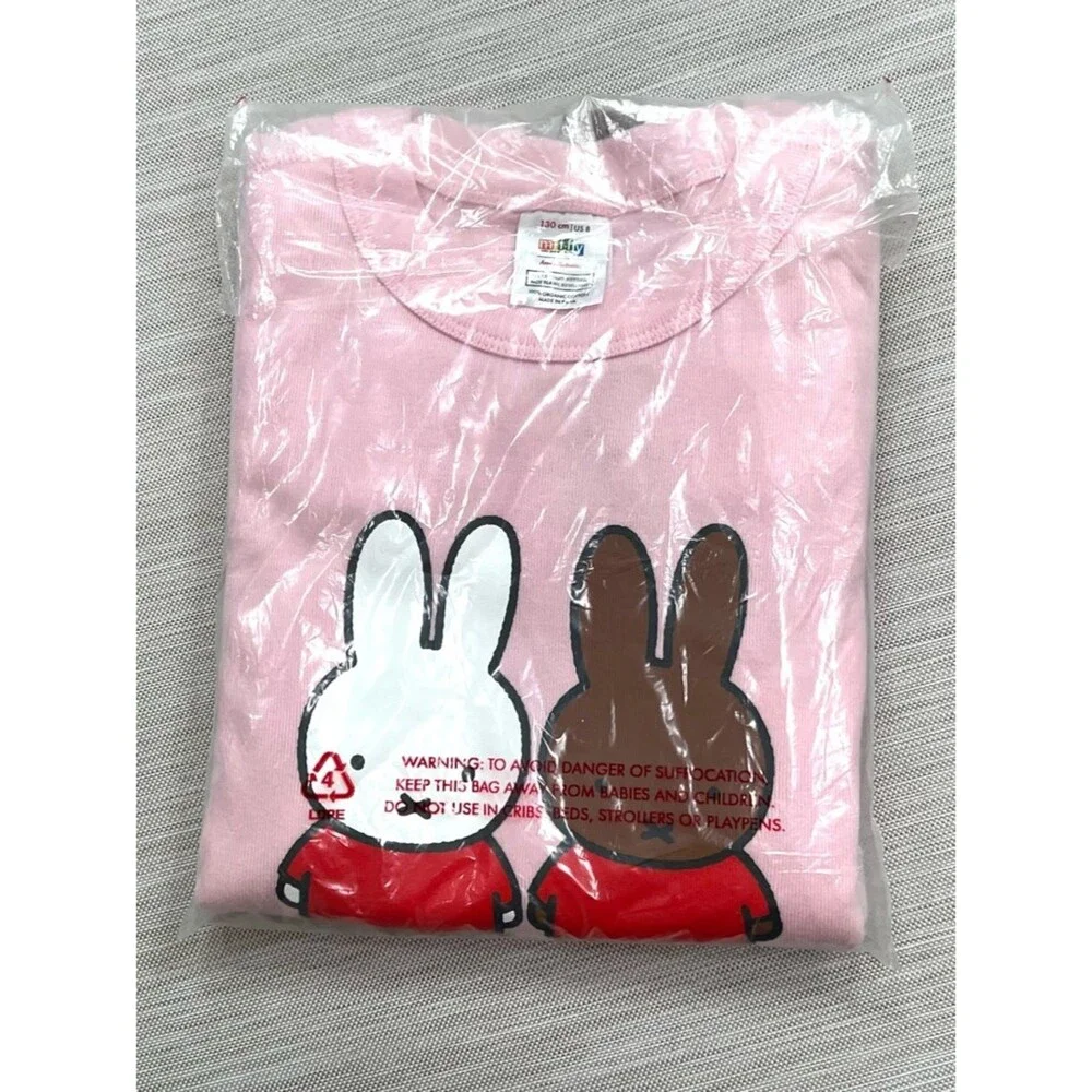 Hanna Andersson Miffy Print Long John Pajama Set Size 8